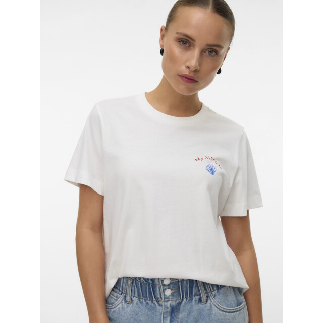 Vero Moda vmgina mette ss top box jrs 10341996 snow white 06011.120.0213 large