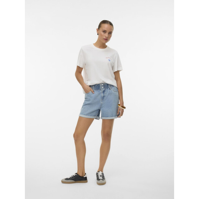 Vero Moda vmgina mette ss top box jrs 10341996 snow white 06011.120.0213 large