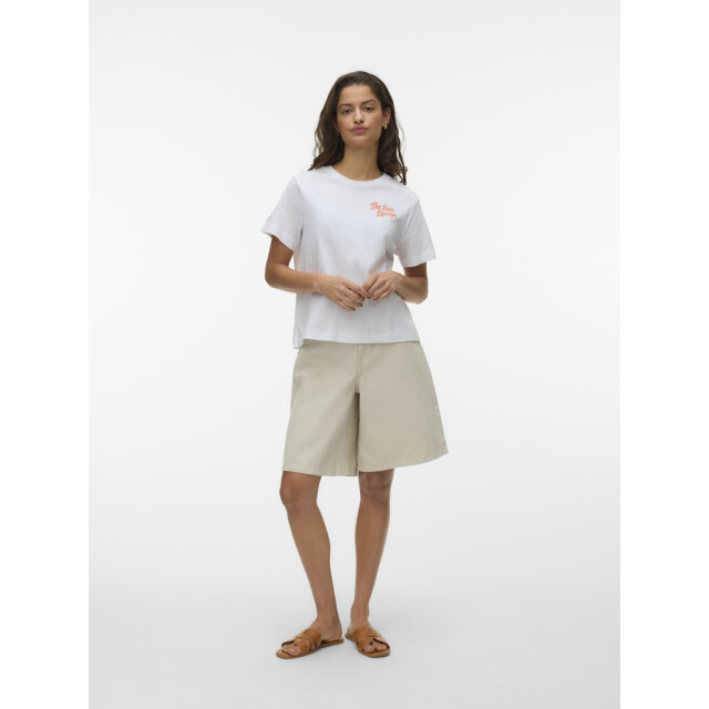 Vero Moda vmsolveig ss o-neck tee exp 10352540 bright white the sun lounge 06011.100.0311 large