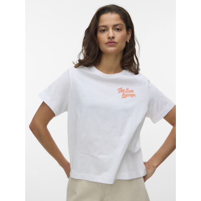 Vero Moda vmsolveig ss o-neck tee exp 10352540 bright white the sun lounge 06011.100.0311 large