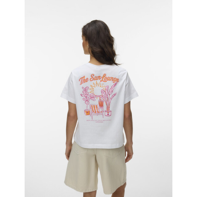 Vero Moda vmsolveig ss o-neck tee exp 10352540 bright white the sun lounge 06011.100.0311 large