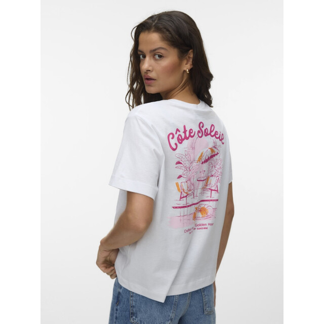 Vero Moda vmsolveig ss o-neck tee exp 10352540 bright white cote soleil 06011.100.0310 large