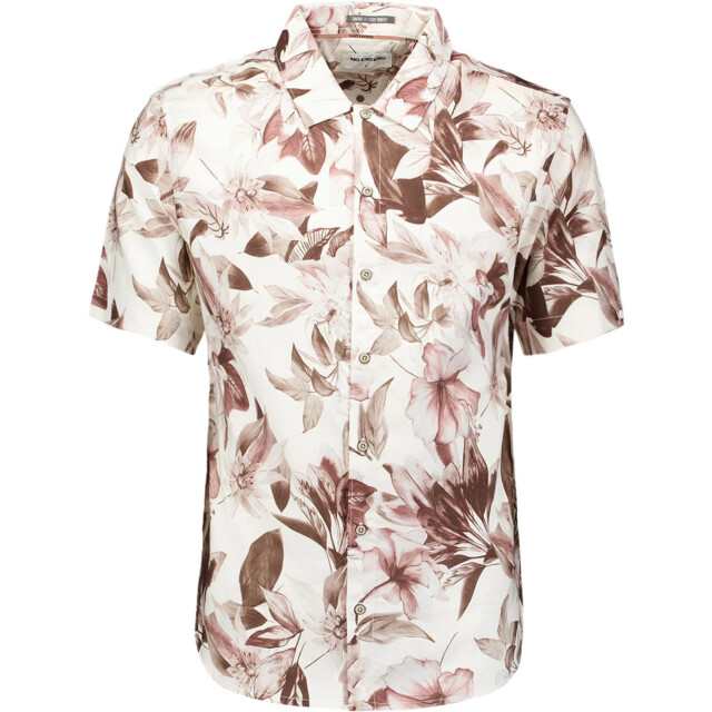 No Excess Shirt short sleeve allover printed coral 32460447-094 large