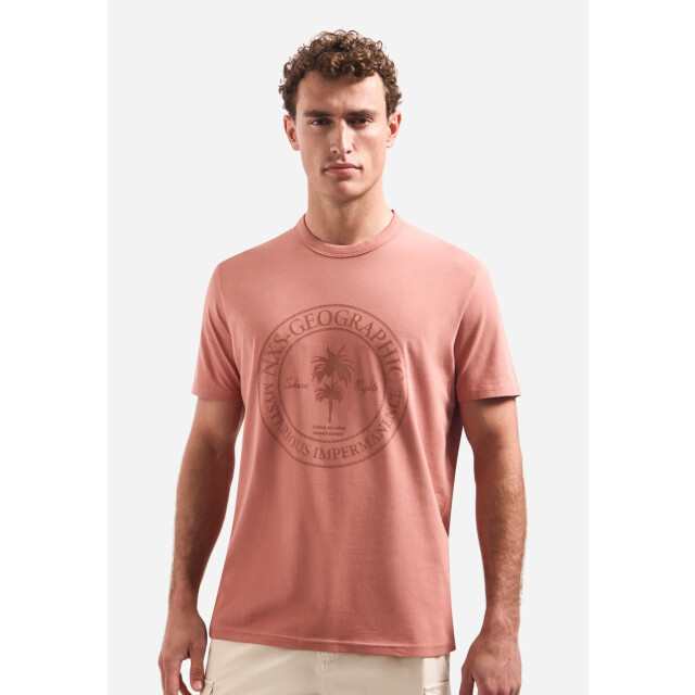 No Excess T-shirt crewneck graphic coral 32340420-094 large