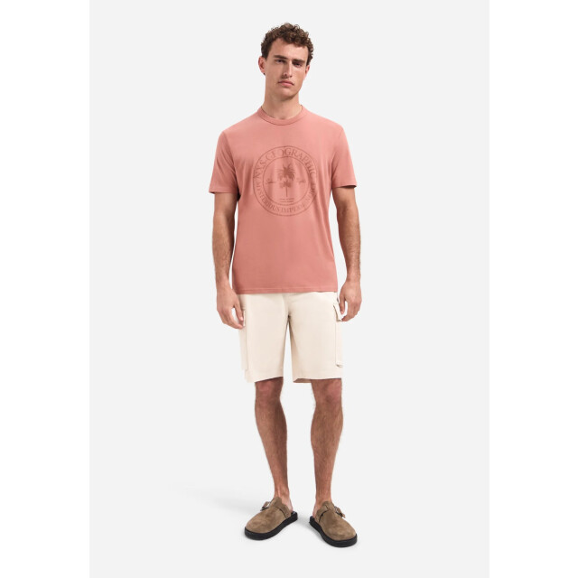 No Excess T-shirt crewneck graphic coral 32340420-094 large