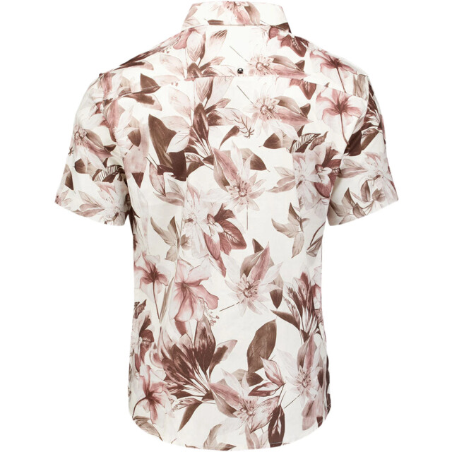 No Excess Shirt short sleeve allover printed coral 32460447-094 large