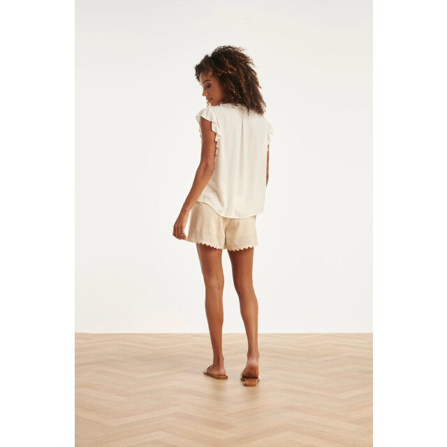 Smashed Lemon Blouse met broderie en ruffle mouwen | 8718679037709 large