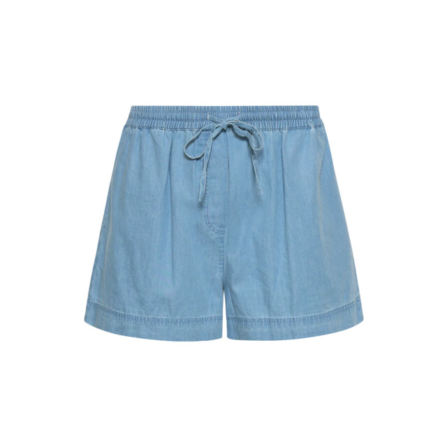Smashed Lemon Lichtblauwe tencel shorts met elastische taille | 8718679038331 large