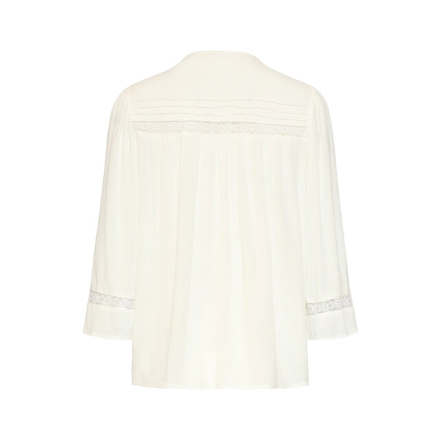 Smashed Lemon Gebroken wit blouse met kant en fijne details | 8718679037617 large
