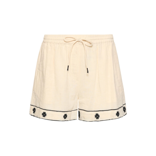 Smashed Lemon Off white shorts met zwarte borduursels | 8718679038515 large