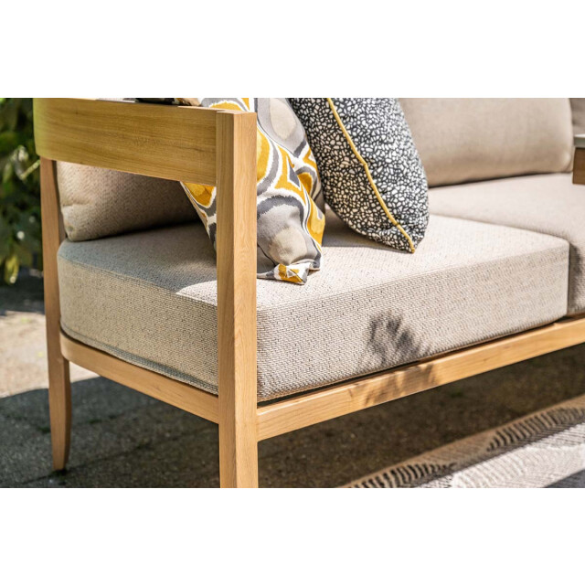 Garden Impressions Carrara lounge-diningset 5-dlg. light teaklook sand centostone 3177436 large