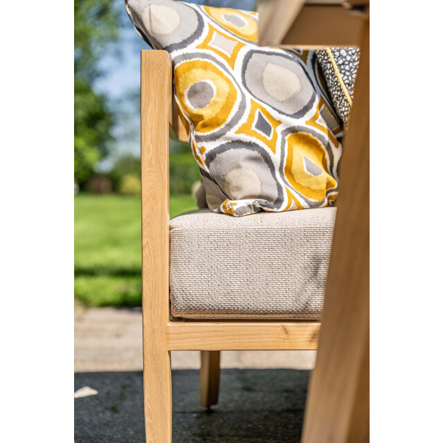 Garden Impressions Carrara lounge-diningset 5-dlg. light teaklook sand centostone 3177436 large