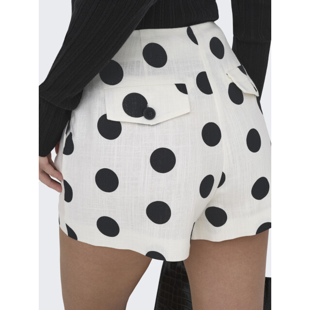 Only Viesta high waist linnenmix shorts polka dot 15375013 large