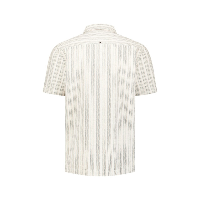 No Excess Shirt short sleeve fancy striped ecru dessin 5319.08.0031 large