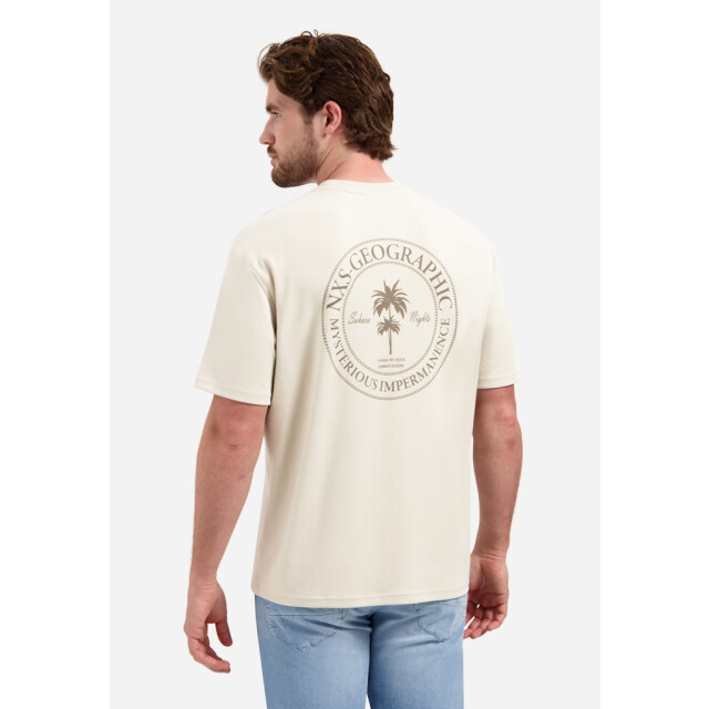 No Excess T-shirt crewneck graphic beige 5339.05.0041 large