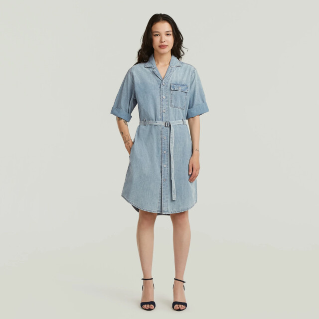 G-Star Belted shirt dress s\s wmn D28853-E356-J058 large