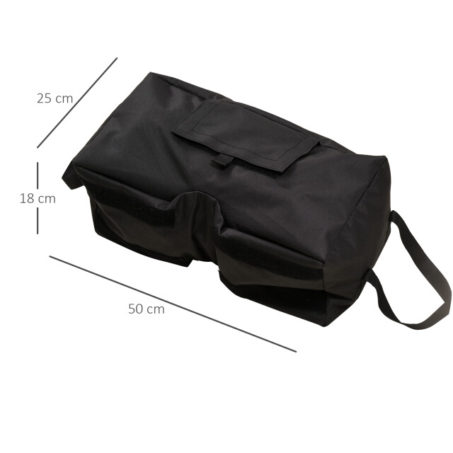 4goodz Parasolstandaard draagbaar kan worden gevuld met maximaal 50 kg zand 3616140 large