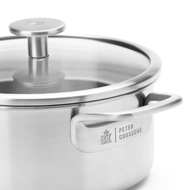 BK Cookware Bk maestro triply rvs kookpan 18cm met glasdeksel CC010912-001 large