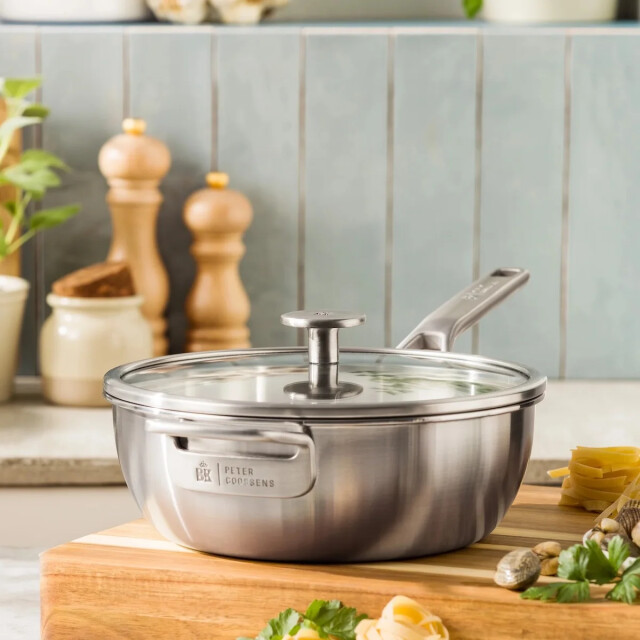 BK Cookware Bk maestro triply rvs sauteuse hapjespan 24 cm CC010910-001 large