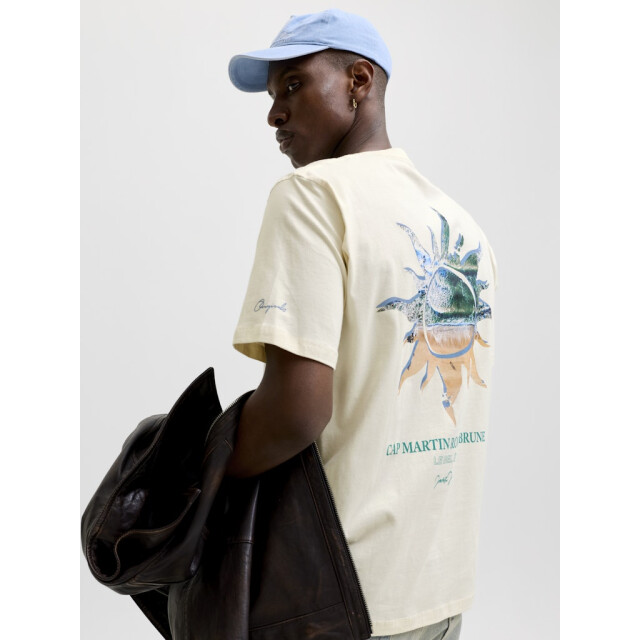 Jack & Jones Jorhyeres back element tee ss crew ecru 5339.03.0055 large