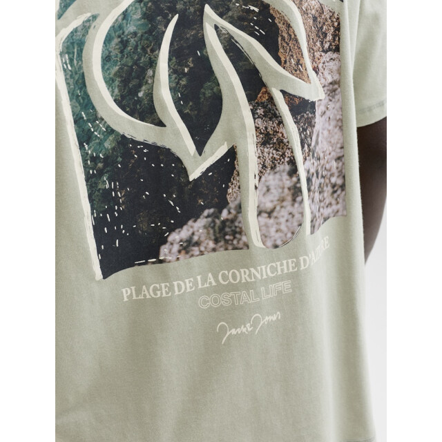 Jack & Jones Jorhyeres back element tee ss crew olijf 5339.22.0072 large