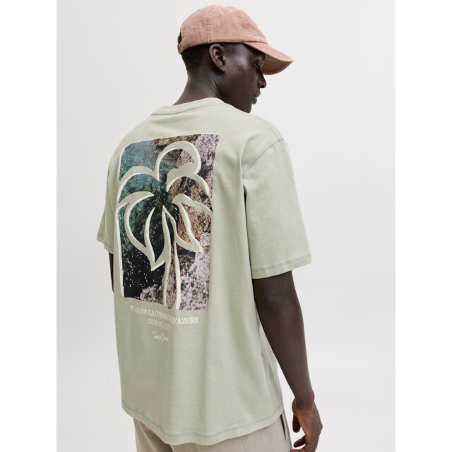 Jack & Jones Jorhyeres back element tee ss crew olijf 5339.22.0072 large