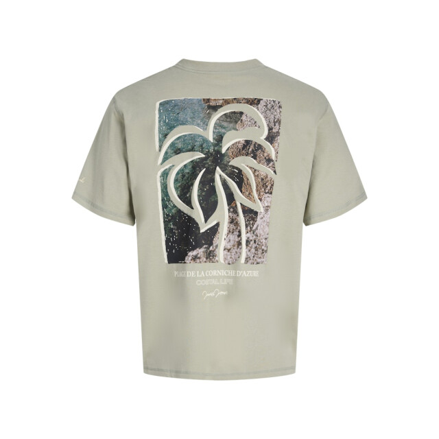 Jack & Jones Jorhyeres back element tee ss crew olijf 5339.22.0072 large