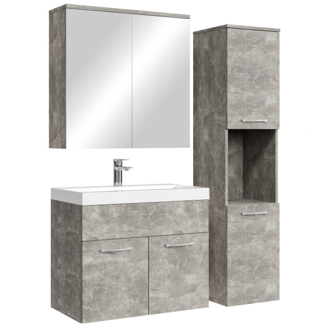 Badplaats Badkamermeubel set montreal 60 cm – beton grijs – badmeubel met 3181064 large