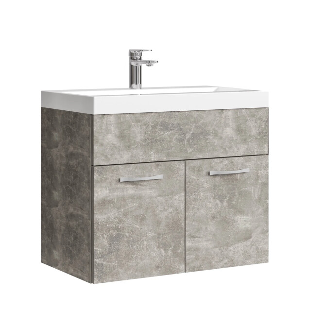 Badplaats Badkamermeubel montreal 60 x 35 cm – beton grijs – wastafel met 3181163 large