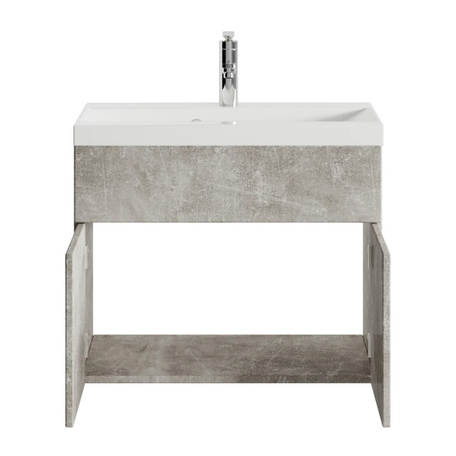 Badplaats Badkamermeubel montreal 60 x 35 cm – beton grijs – wastafel met 3181163 large