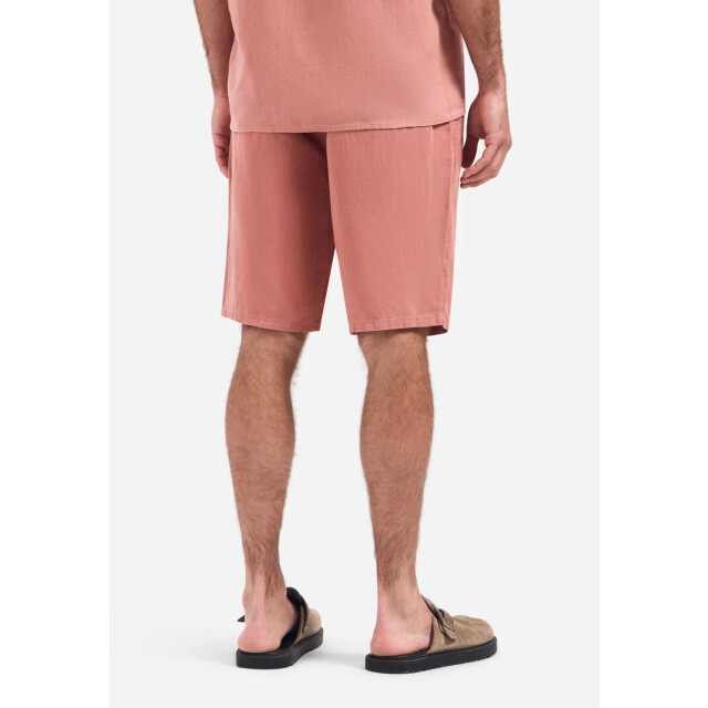 No Excess Short chino with linen, garment dye coral 328190423-094 large