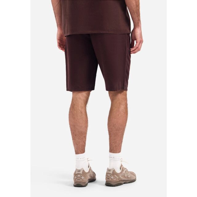 No Excess Short chino with linen, garment dye dark brown 328190423-042 large