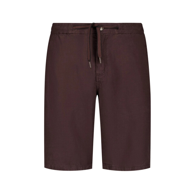 No Excess Short chino with linen, garment dye dark brown 328190423-042 large
