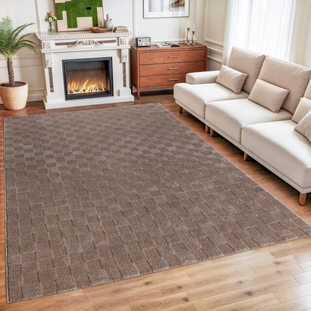 Muratap Vivant chesterfield vloerkleed laagpolig effen - 160x230 cm 3617666 large
