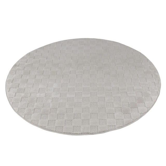 Muratap Vivant chesterfield rond vloerkleed laagpolig effen - 240 cm rond 3617677 large