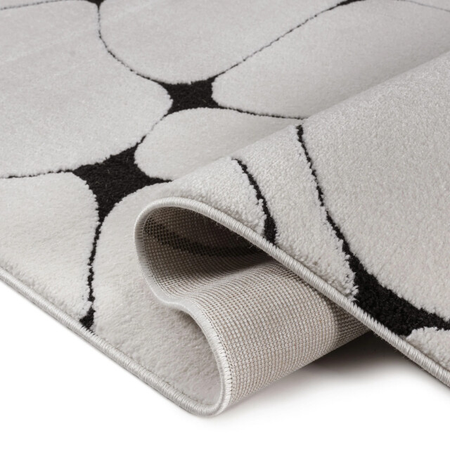 Muratap Vivant japandi blaze vloerkleed laagpolig zwart- 200x290 cm 3617661 large