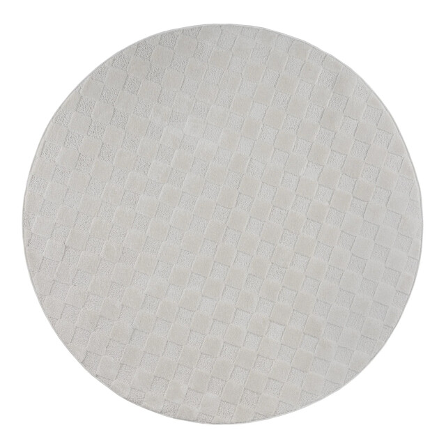 Muratap Vivant chesterfield rond vloerkleed laagpolig effen - 240 cm rond 3617677 large