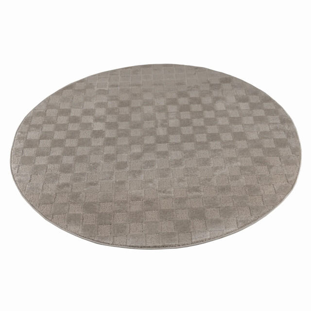 Muratap Vivant chesterfield rond vloerkleed laagpolig effen - 240 cm rond 3617670 large