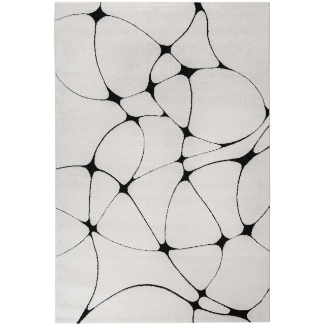 Muratap Vivant japandi blaze vloerkleed laagpolig zwart- 200x290 cm 3617661 large