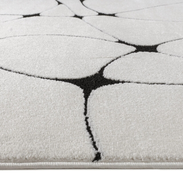 Muratap Vivant japandi blaze vloerkleed laagpolig zwart- 200x290 cm 3617661 large
