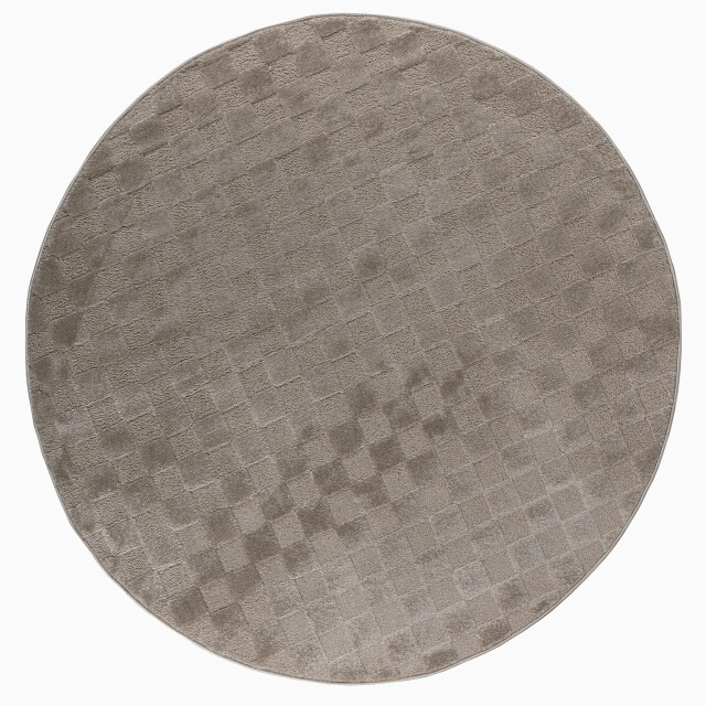Muratap Vivant chesterfield rond vloerkleed laagpolig effen - 240 cm rond 3617670 large