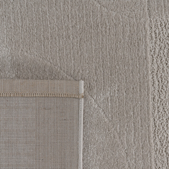 Muratap Vivant japandi abstract rond vloerkleed laagpolig beige- 240 cm rond 3617620 large