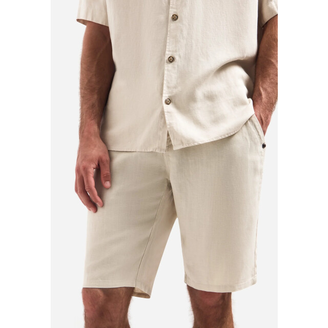 No Excess Short chino with linen, garment dye stone 328190423-014 large