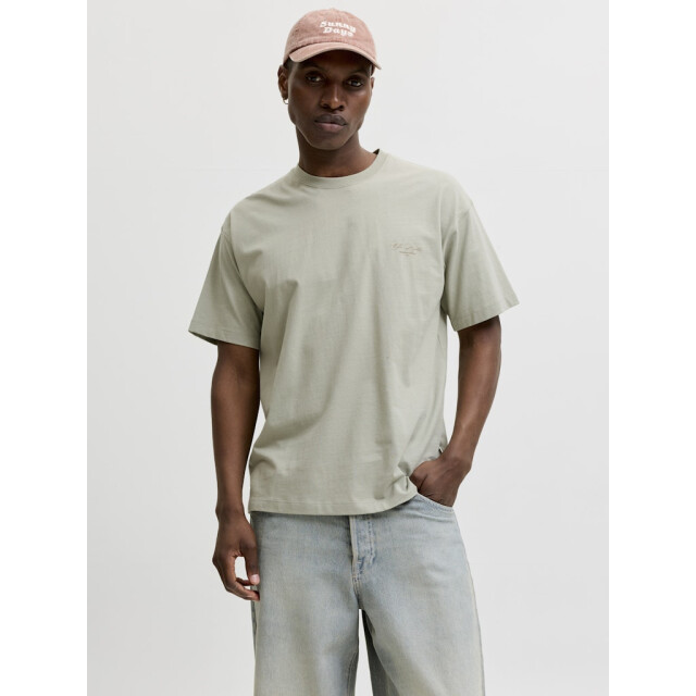 Jack & Jones Jorsanremo back tee ss crew neck sn olijf 5339.22.0081 large
