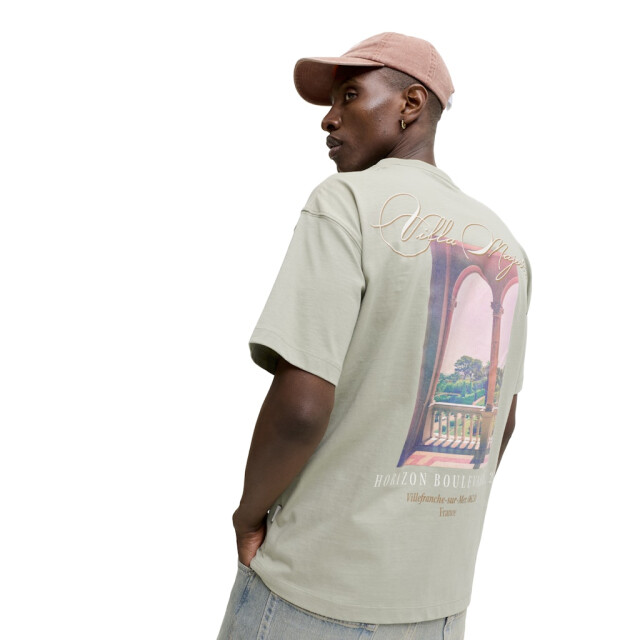 Jack & Jones Jorsanremo back tee ss crew neck sn olijf 5339.22.0081 large
