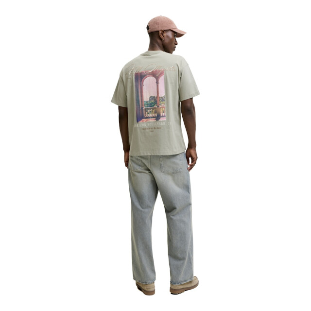 Jack & Jones Jorsanremo back tee ss crew neck sn olijf 5339.22.0081 large