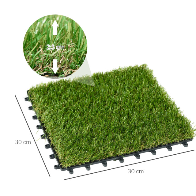 4goodz Kunstgras 10st 30x30 cm dus 0,9 m2 - 3619463 large