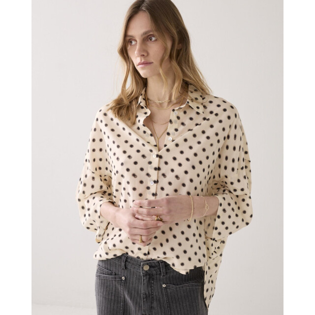 Summum blouse blury dots 2s3434-12390 122 ivory 06613.170.0256 large