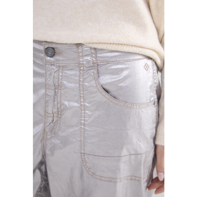 Summum Loose tapered pants foil coated Loose tapered pants foil coated large