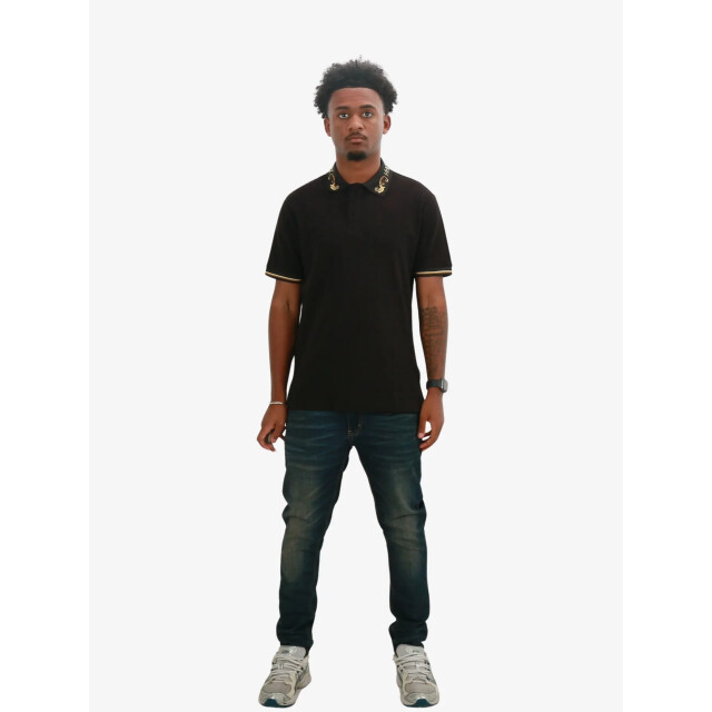 Versace Jeans Heren polo zwart barok 77GAGT06CJ01TG89-G89 large